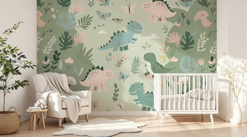 Design A0027 — Papier peint Dinosaures Enfant — Novomur