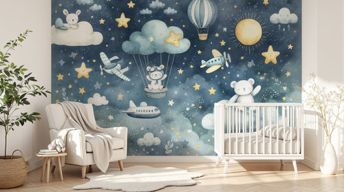 Design A0068 — Papier peint Ciel Nocturne Enfant - Collection 2 — Novomur