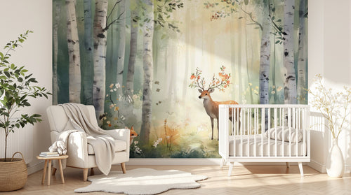 Design A0211 — Papier peint Animaux Forêt — Novomur