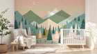 Design A0310 — Papier peint Montagne Scandinave Enfant — Novomur