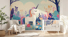 Design A0810 — Papier peint Licorne Enfant — Novomur