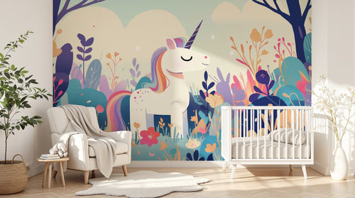 Design A0810 — Papier peint Licorne Enfant — Novomur