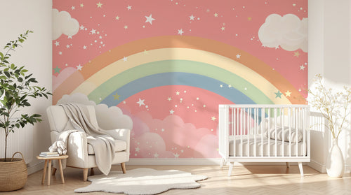 Design A0831 — Papier peint Arc en Ciel Bébé - Collection 1 — Novomur