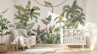 Design D0296 — Papier peint Jungle Enfant Tigre & Singes — Novomur