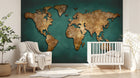 Design D0514 — Papier peint Carte du Monde Enfant — Novomur