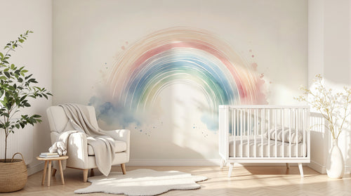Design F0085 — Papier peint Arc en Ciel Bébé - Collection 1 — Novomur