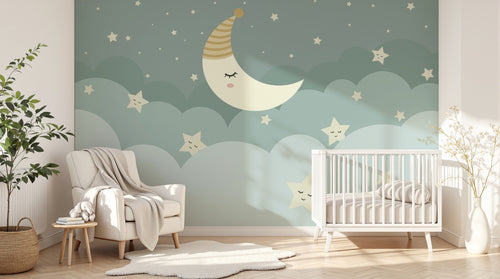 Design F0112 — Papier peint Ciel Nocturne Enfant - Collection 1 — Novomur
