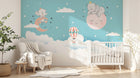 Design F0419 — Papier peint Safari Bébé Pastel — Novomur