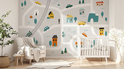 Design SL0771 — Papier peint Architecture et Villes — Novomur