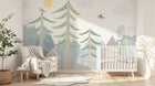 Design SL0840 — Papier peint Forêt Pins et Sapins - Collection 3 — Novomur