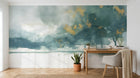 Design A0005 — Papier peint Coups de Pinceau et Aquarelle Libre — Novomur