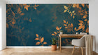 Design A0015 — Papier peint Botanique Feuilles Dorées — Novomur