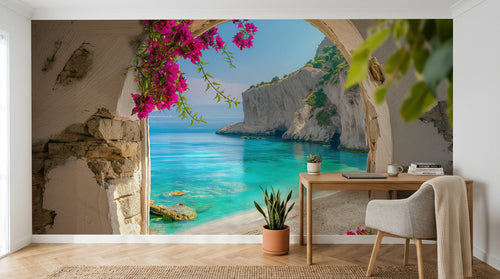 Design A0021 — Papier peint Paysage Plage et Mer — Novomur