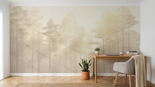 Design A0022 — Papier peint Forêt Pins et Sapins - Collection 1 — Novomur