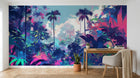 Design A0050 — Papier peint Palmier Tropical Pop Art Vif — Novomur
