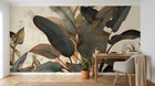 Design A0061 — Papier peint Palmier Tropical Vert - Collection 1 — Novomur