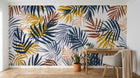 Design A0064 — Papier peint Palmier Tropical Vert - Collection 4 — Novomur