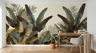 Design A0066 — Papier peint Palmier Tropical Vert - Collection 1 — Novomur