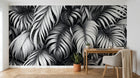 Design A0069 — Papier peint Palmier Tropical Vert - Collection 4 — Novomur