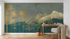 Design A0079 — Papier peint Palmier Tropical Doré Luxe - Collection 1 — Novomur
