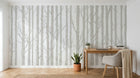 Design A0083 — Papier peint Forêt Bouleaux — Novomur