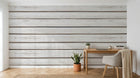 Design A0084 — Papier peint Bois Rustique Blanchi — Novomur