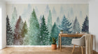 Design A0110 — Papier peint Forêt Pins et Sapins - Collection 2 — Novomur