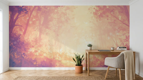 Design A0115 — Papier peint Forêt Pins et Sapins - Collection 1 — Novomur