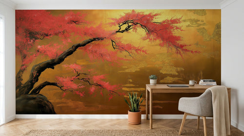 Design A0125 — Papier peint Arbres Décoratifs — Novomur