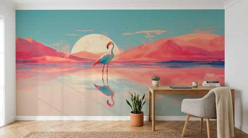 Design A0190 — Papier peint Paysage Montagne Réaliste — Novomur