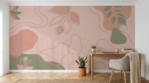 Design A0205 — Papier peint Art Abstrait Bauhaus Coloré - Collection 2 — Novomur