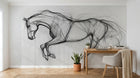 Design A0208 — Papier peint Chevaux — Novomur