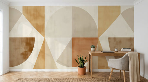 Design A0220 — Papier peint Géométrique Triangles et Losanges - Collection 1 — Novomur