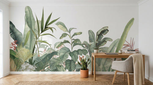 Design A0227 — Papier peint Palmier Tropical & Jungle Dense — Novomur