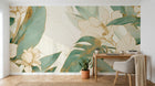 Design A0313 — Papier peint Palmier Tropical Vert - Collection 3 — Novomur