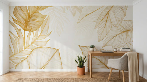 Design A0316 — Papier peint Palmier Tropical Vert - Collection 3 — Novomur
