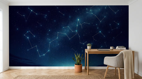 Design A0325 — Papier peint Galaxie Réaliste — Novomur