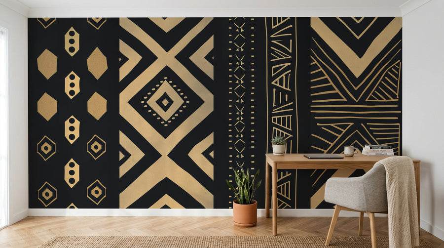 Design A0338 — Papier peint Ethnique Tribal Africain — Novomur