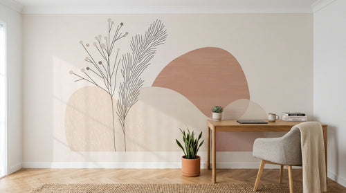 Design A0342 — Papier peint Paysage Montagne Minimaliste - Collection 1 — Novomur
