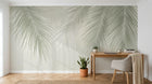 Design A0371 — Papier peint Palmier Tropical Vert - Collection 3 — Novomur