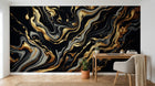 Design A0501 — Papier peint Marbre Noir et Or Luxe - Collection 2 — Novomur