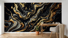 Design A0501 — Papier peint Marbre Noir et Or Luxe - Collection 2 — Novomur
