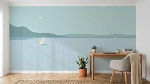 Design A0502 — Papier peint Paysage Plage et Mer — Novomur
