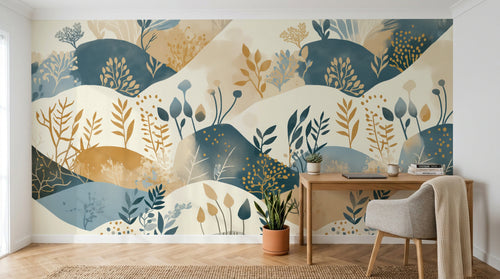 Design A0522 — Papier peint Paysage Montagne Minimaliste - Collection 1 — Novomur