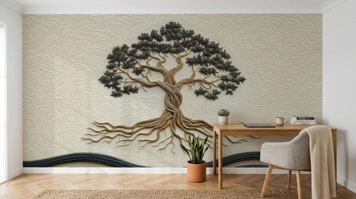 Design A0570 — Papier peint Arbres Décoratifs — Novomur