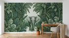 Design A0571 — Papier peint Jungle Tropicale Dense Aquarelle — Novomur