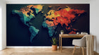 Papier peint Carte du Monde - Sur mesure - Design A0581