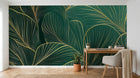Design A0582 — Papier peint Art Déco Éventails et Or - Collection 1 — Novomur