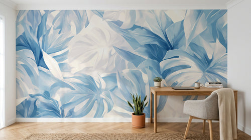 Design A0588 — Papier peint Palmier Tropical Vert - Collection 4 — Novomur