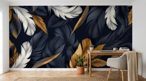 Design A0606 — Papier peint Plumes — Novomur